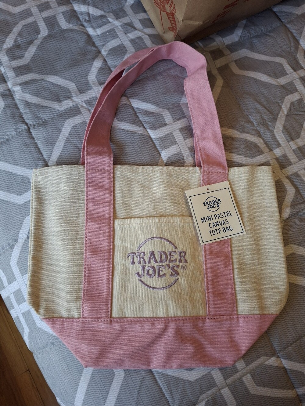 Trader Joe's Mini Pastel Tote